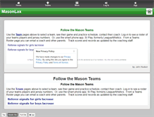 Tablet Screenshot of masonlacrosse.net